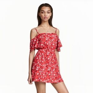 Red Off the Shoulder Dress